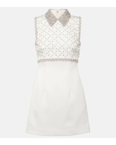 Rebecca Vallance Bridal Delaney Embellished Minidress - White