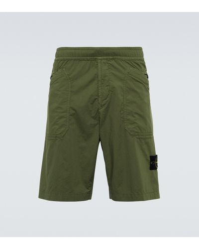 Stone Island Bermuda-Shorts aus Baumwoll-Jersey - Grün