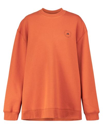adidas By Stella McCartney Asmc Sc Cotton-blend Sweatshirt - Orange