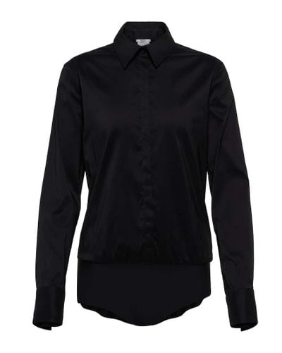 Wolford London Effect Shirt Bodysuit - Black