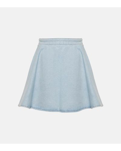 Nina Ricci Minifalda de denim - Azul