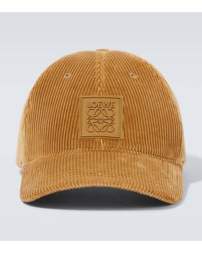 Loewe Baseballcap Anagram aus Cord - Natur