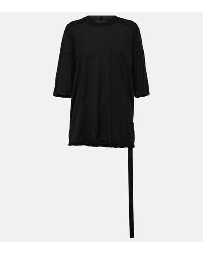 Rick Owens Drkshdw Oversized Cotton Jersey T-shirt - Black