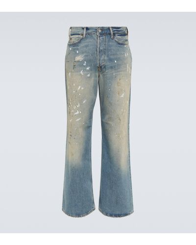 Acne Studios Jean ample 1981M a taille basse - Bleu