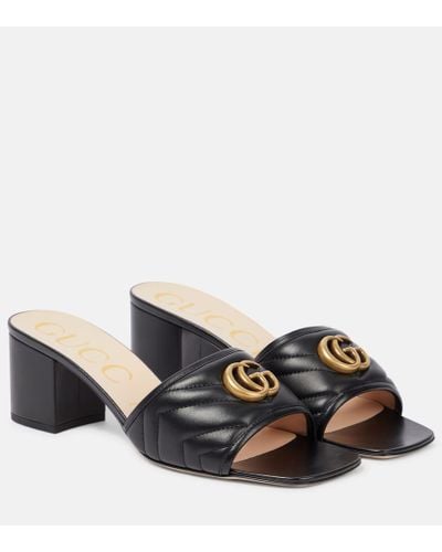 Gucci Double G Slide Sandal - Black