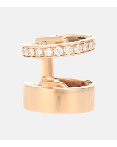 Repossi Boucle d'oreille unique Berbere Module en or rose 18 ct et diamants - Neutre