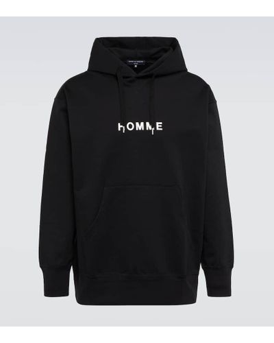 Comme des Garçons Sudadera con capucha de algodon - Negro