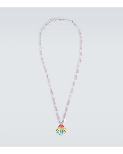 Marni Seashell Charm Necklace - White
