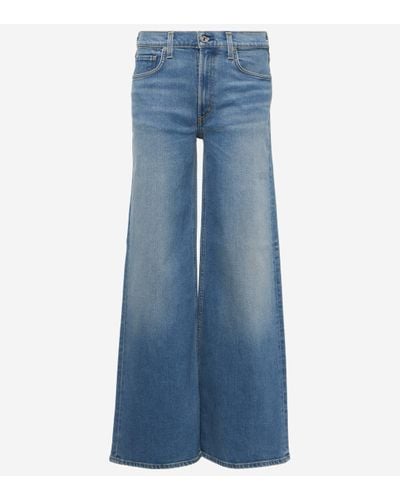 Citizens of Humanity Loli Mid-rise Wide-leg Jeans - Blue