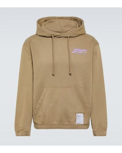 Satisfy Softcell Logo Cotton Terry Hoodie - Natural