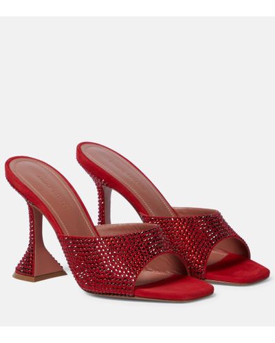 amina muaddi red heels