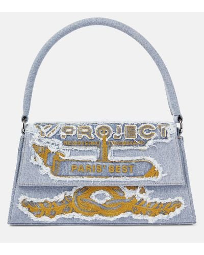 Y. Project Paris' Best Denim Shoulder Bag - Blue