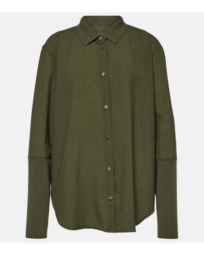 Loro Piana Camisa de lana - Verde