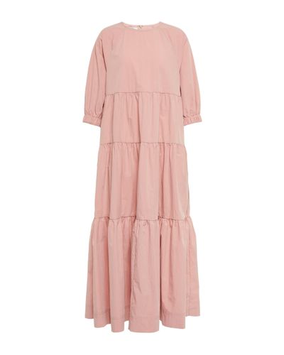 Co. Essentials Tton-blend Midi Dress - Pink