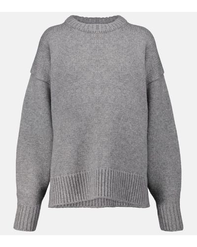 The Row Ophelia Wool And Cashmere Sweater - Gray