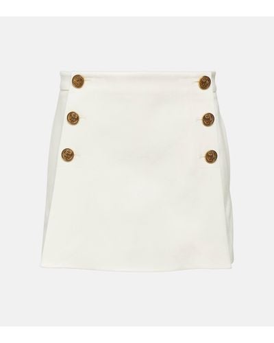 RED Valentino Short a taille haute - Blanc