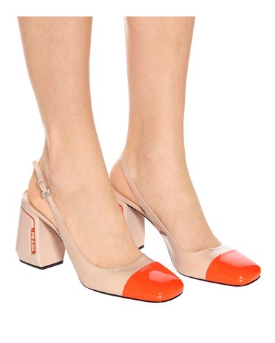 prada cap toe slingback