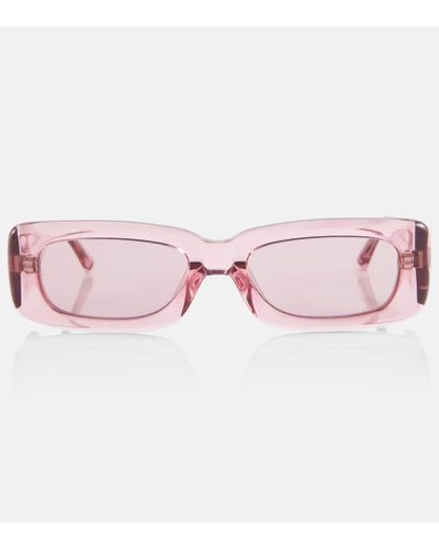 The Attico X Linda Farrow Sonnenbrille Mini Marfa - Pink