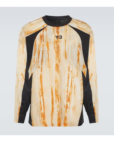 Y-3 X Adidas camiseta estampada - Amarillo