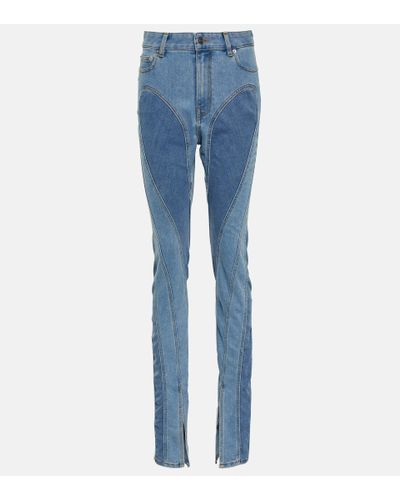 Mugler Jeans skinny Spiral - Blu