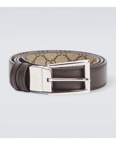 Gucci Cintura reversibile in pelle - Metallizzato