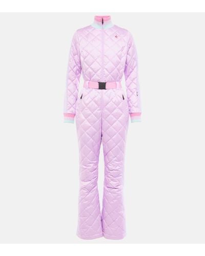 Perfect Moment Viola Quilted Ski Suit - Pink