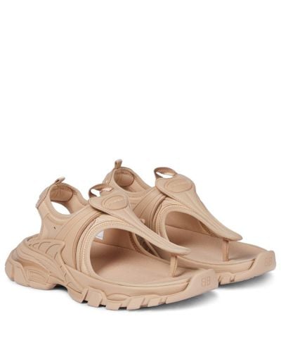 Balenciaga Track Sandals - Natural