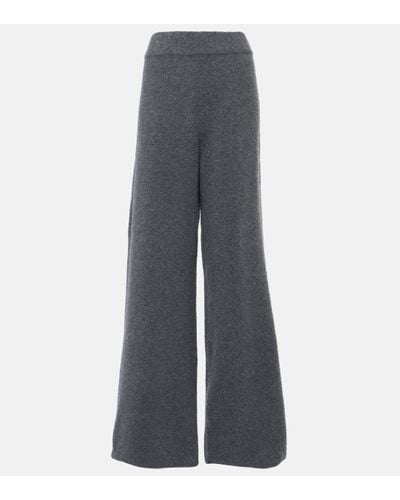 Lisa Yang Khloe Cashmere Wide-leg Trousers - Grey
