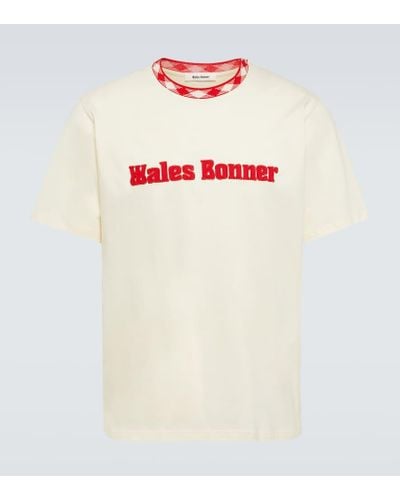 Wales Bonner Original Logo-applique Cotton T-shirt - White