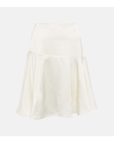 Jil Sander High-rise Miniskirt - White