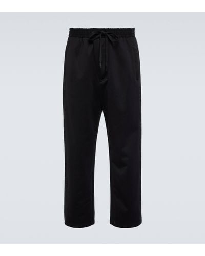 Dolce & Gabbana Cotton-blend Track Trousers - Black