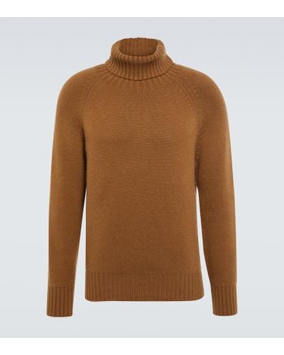 Tom Ford Rollkragenpullover aus einem Kaschmirgemisch - Braun