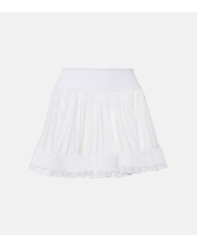 Alaïa Crinoline Pleated Shorts - White