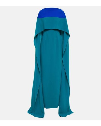 ROKSANDA Robe longue Elinia - Bleu