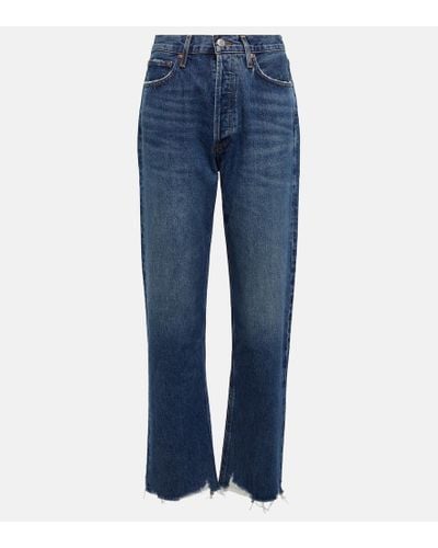Agolde 90's Pinch Waist High-rise Jeans - Blue