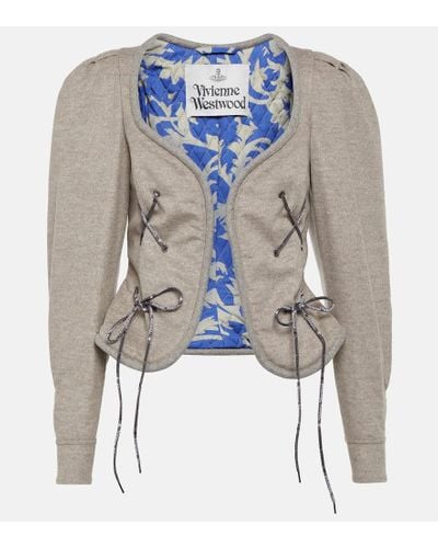 Vivienne Westwood Giacca Gexi Spencer in misto lana - Blu