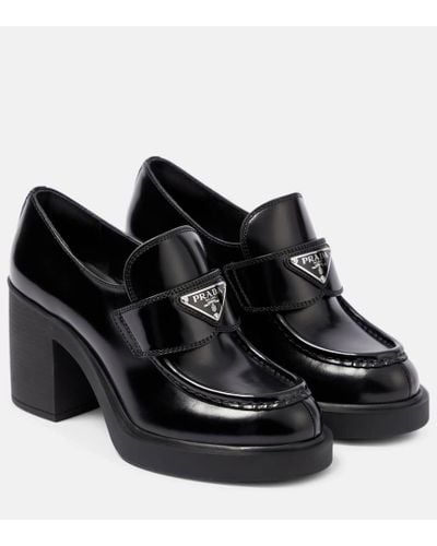 Prada Loafers aus Leder - Schwarz