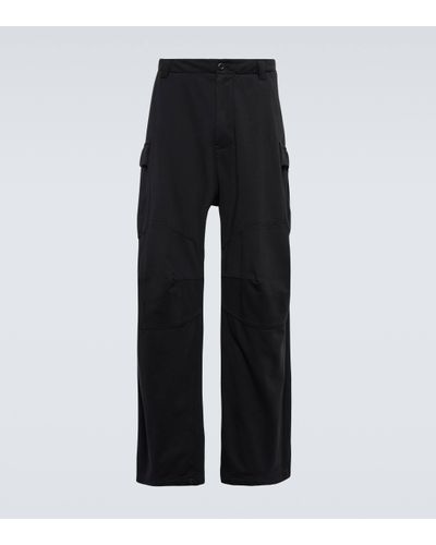 Balenciaga Pantalon de survetement en denim - Noir