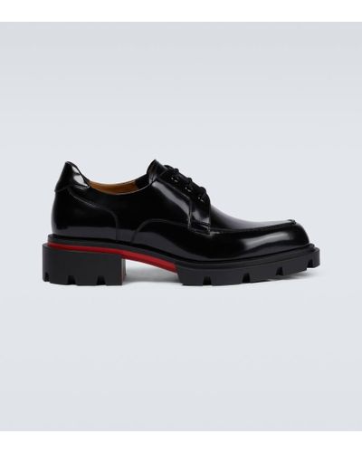 Christian Louboutin Stringate Our Georges in pelle - Nero