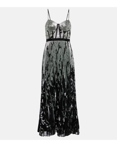 Jonathan Simkhai Vestido de fiesta Brielle metalizado - Negro