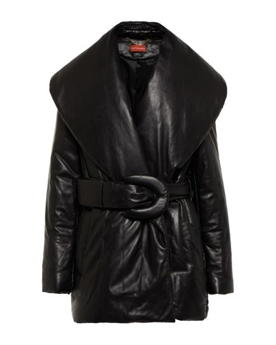 Altuzarra Icarus Leather Coat - Black