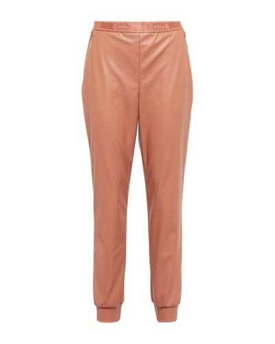 Wolford High-rise Tapered Faux Leather Pants - Multicolor