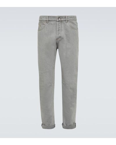Brunello Cucinelli Straight Jeans - Gray