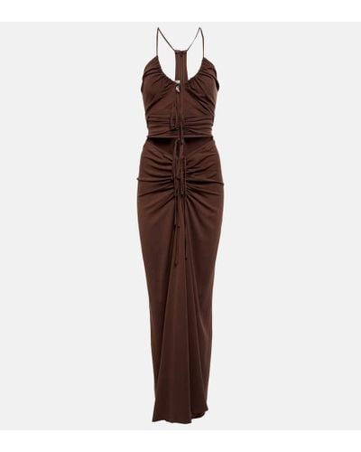 Christopher Esber Maxikleid mit Cut-outs - Lila
