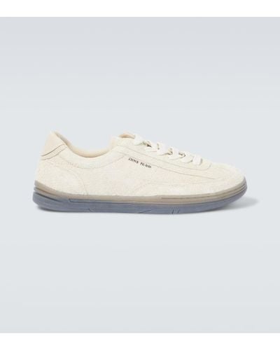 Stone Island S0101 Suede Sneakers - White