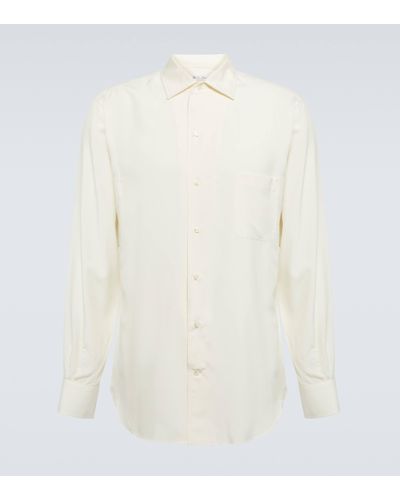 Loro Piana Chemise Andre en soie - Blanc