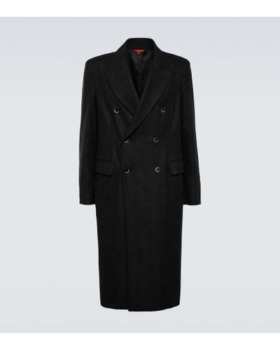 Barena Cappotto Maran in misto lana - Nero