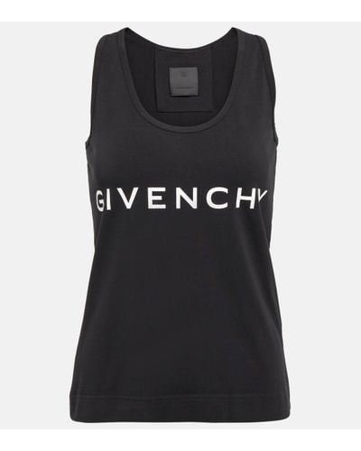 Givenchy T-shirt en coton melange a logo - Noir