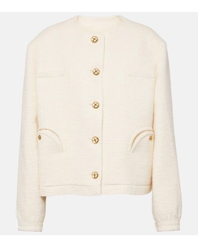 Blazé Milano Gliss Cotton-blend Boucle Jacket - Natural