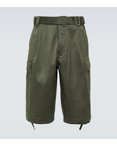 KENZO Shorts cargo in cotone - Verde